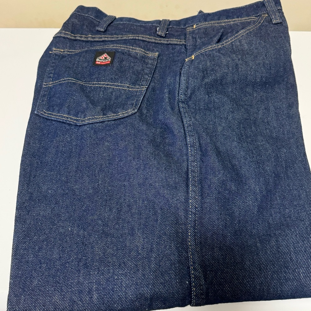 Men’s Bulwark Relaxed Fit Denim FR Fire Retardant Jeans 40” waist x 27” inseam